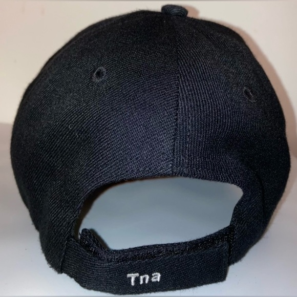 TNA Baseball Cap Hat in Black, White - Picture 5 of 5